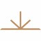 Ekena Millwork Saratoga Timber Gable Bracket, Western Red Cedar, 96"W x 44"H x 3 1/2"D x 3 1/2"F, 11/12 Pitch GBW096X44X0404SAR00SWR - alternate 1